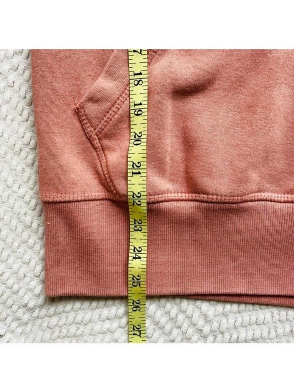Great Smoky Mountains Maggie Valley, NC Hoodie Coral/Cream Size S - Picture 6 of 9
